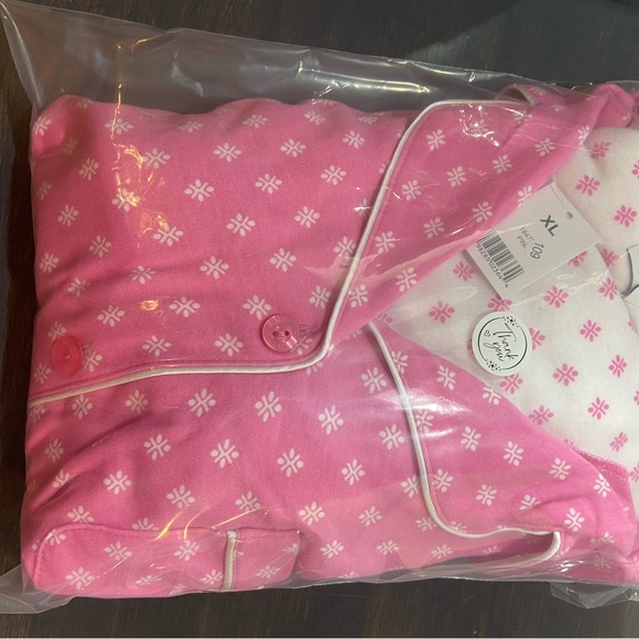NWT Karen Neuburger Pink Patterned Women's Pajama Set - Picture 6 of 7